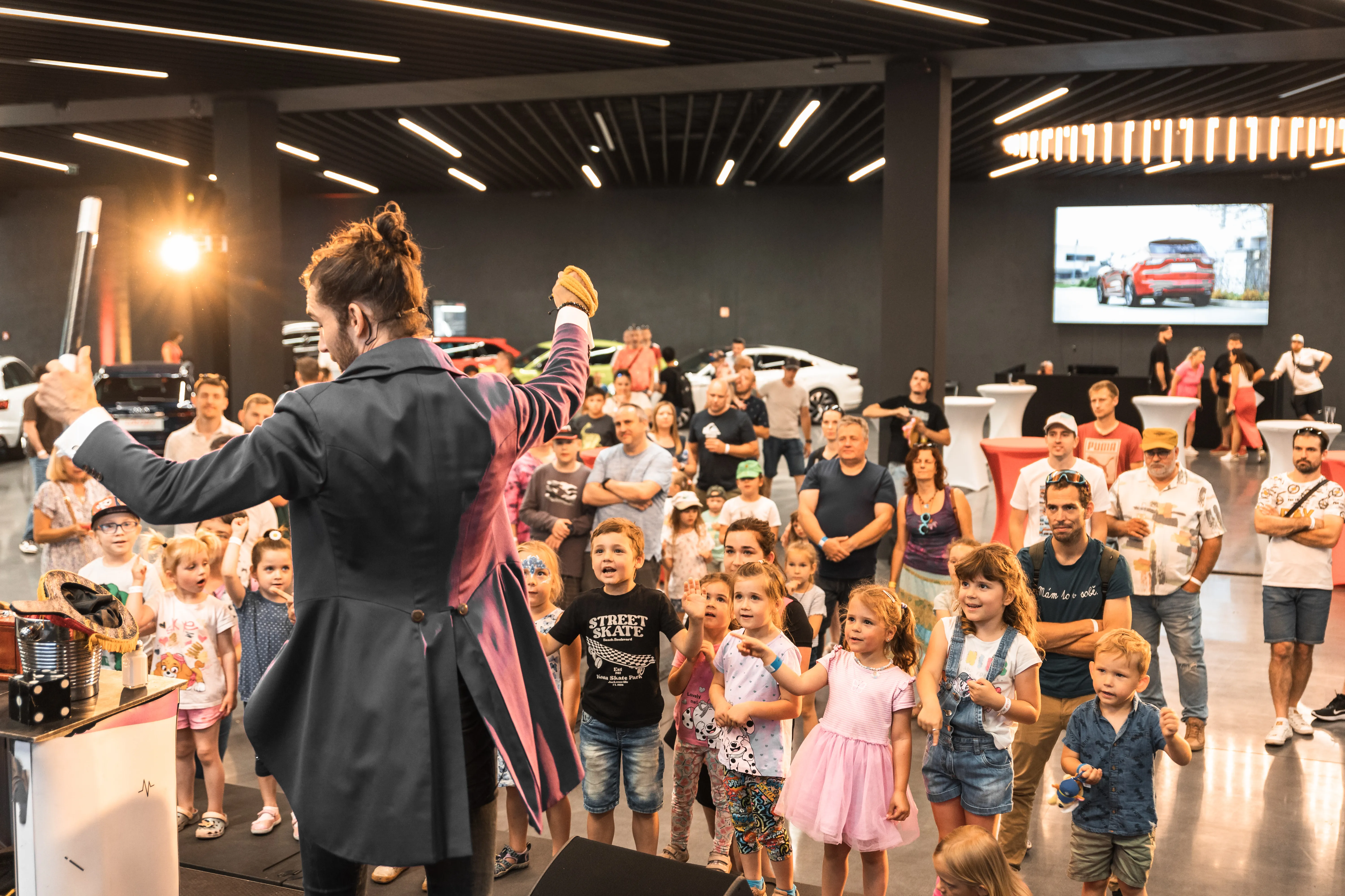 Martin Kellman – kouzelník při vystoupení na akci