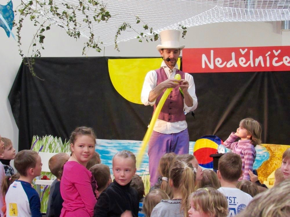 Nedělníček, kouzelník Brno, vystoupení pro děti