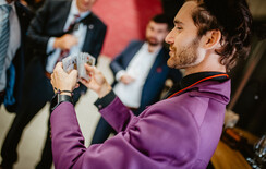 magician with cards